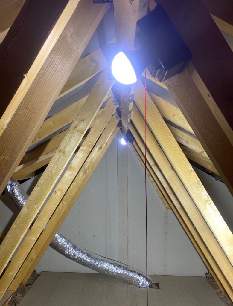 Work Laddersalaoft loft lighting